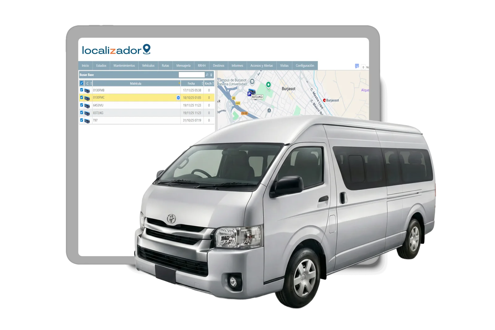 Rastreador GPS para camioneta escolar o de pasajeros en Mexico